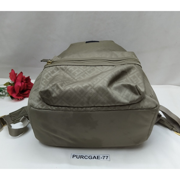 Tommy Hilfiger Gray Nylon Top Handle Zipper Closure Backpack main image 11